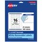 Avery Matte White Removable Rectangle Labels with Sure Feed Technology, Print-to-the-Edge, 1" x 2-5/8"